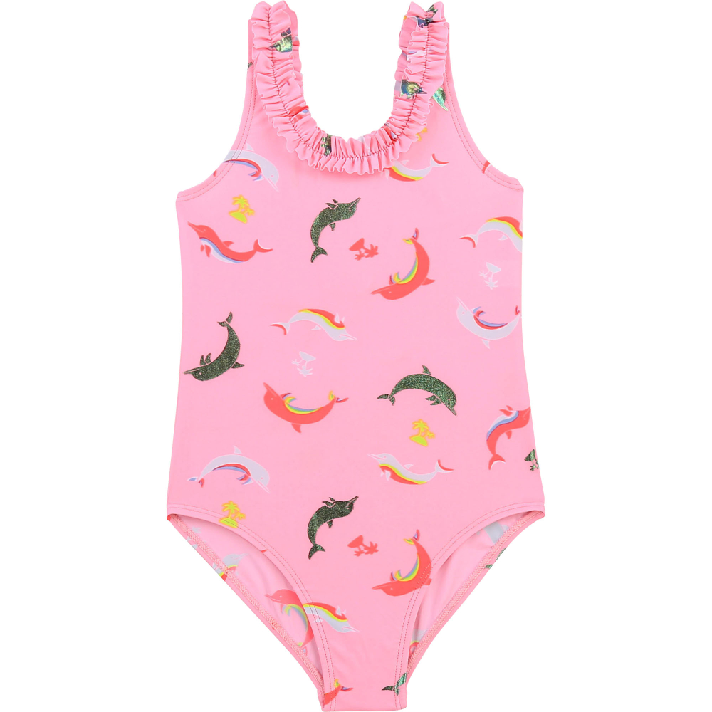 Купальник слитный+сумка BILLIEBLUSH Розовый/Принт: дельфины (Девочка)