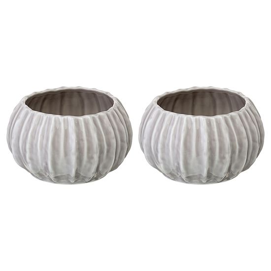 Набор из 2 салатников actinia серого цвета из коллекции sea treasures