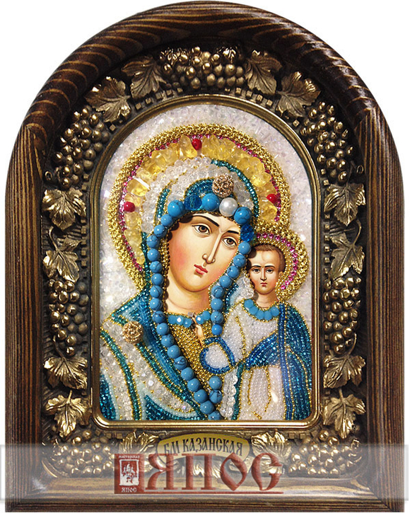 Икона Пресвятая Богородица Казанская бисер