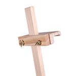 Мольберт напольный из сосны Лира с полкой, 170х55х70 см, высота холста до 120 см, BRAUBERG ART CLASSIC, 192261