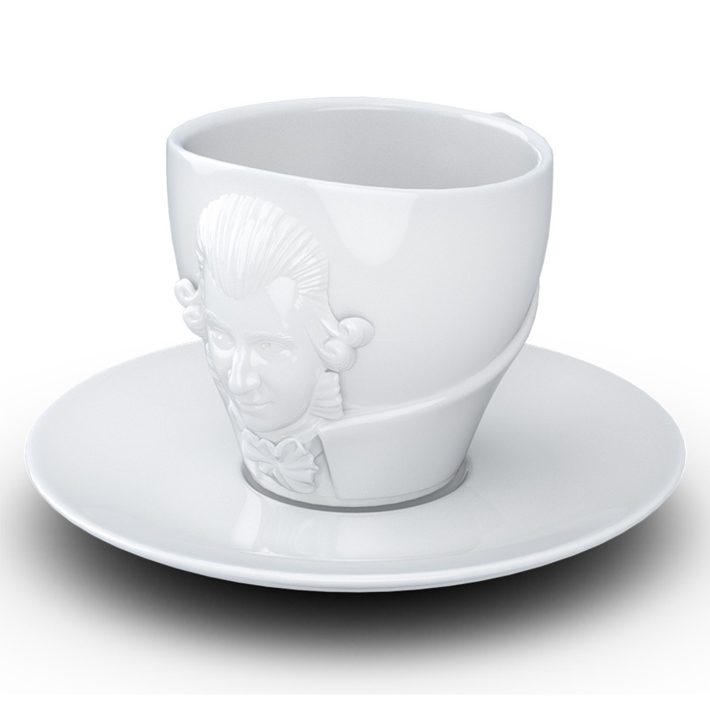 Чайная пара talent, wolfgang amadeus mozart, 260 мл, белая