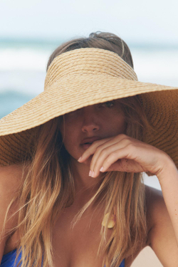 ZARA ШЛЯПА С ШИРОКИМИ ПОЛЯМИ, СВЕТЛО-БЕЖЕВЫЙ