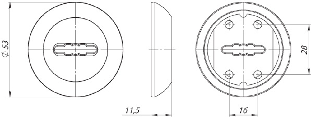 Накладка FUARO SC RM AB/GP-7 под сувальдный ключ, автом. шторка, бронза (1шт)