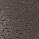 Feldhaus Klinker - P609DF, Umbra ferrum, антрацитовый с фиолетовым нагаром, с оттенками, 240x118x52 - Клинкерная тротуарная брусчатка