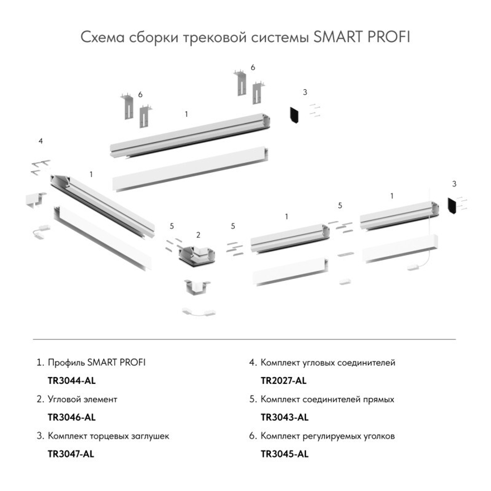 Комплект соединителей Denkirs TR3043-AL