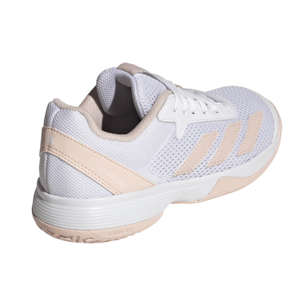 Детские теннисные кроссовки Adidas Courtflash K - cloud white/wonder quartz/cloud white