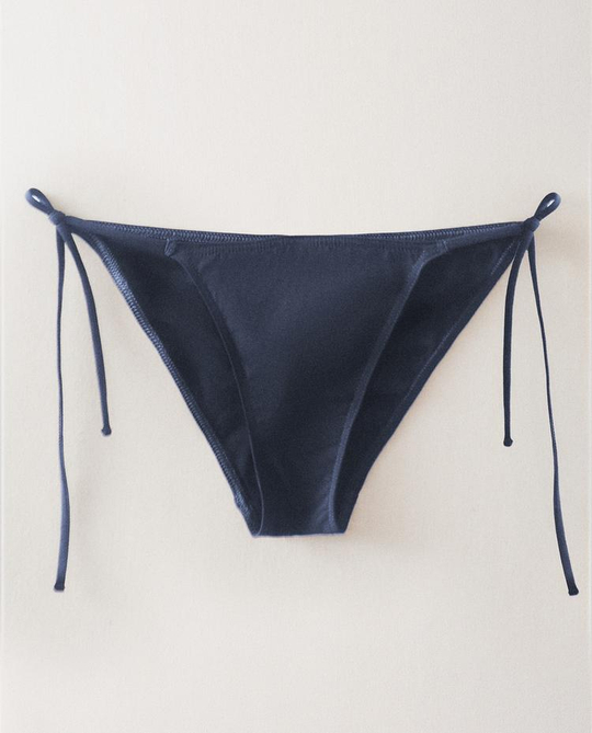 ZARA HOME ОДНОТОННЫЕ ПЛАВКИ-БИКИНИ, СИНИЙ