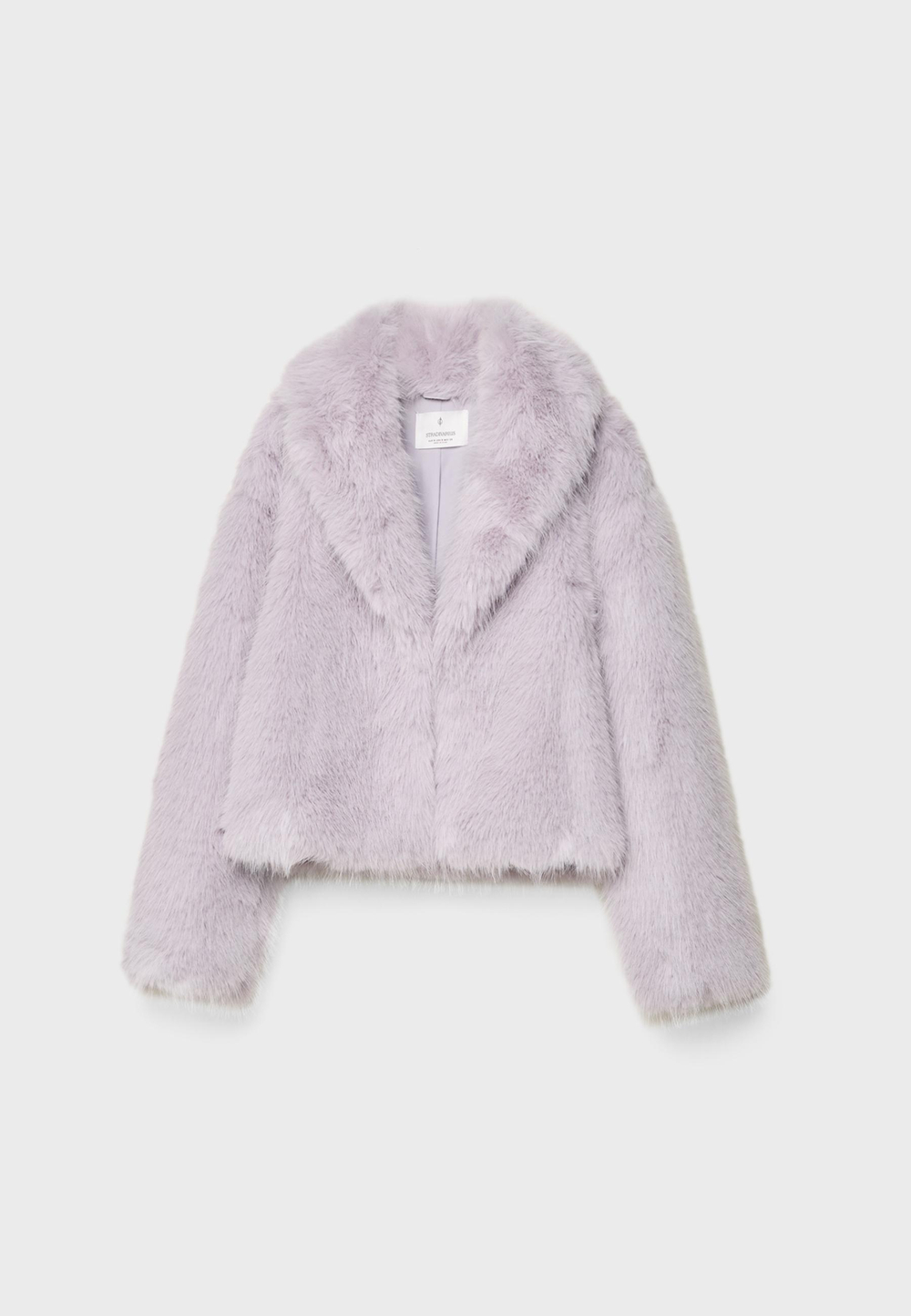 STRADIVARIUS Шуба из искусственного меха, сиреневый