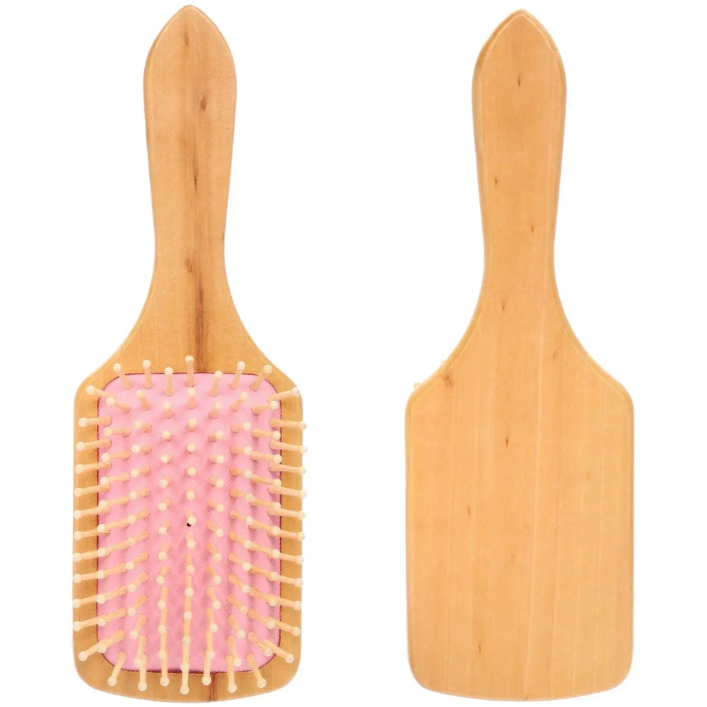 Расческа массажная «МАРЦИПАН», цвет розовый, 25*8,5см