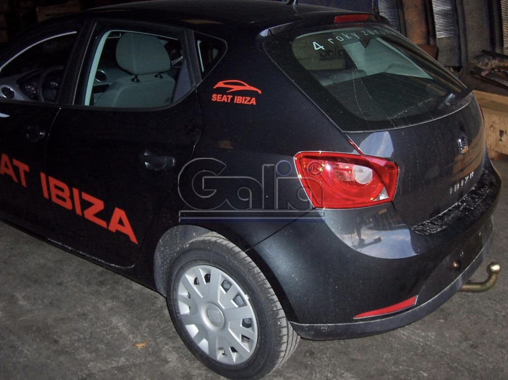 Фаркоп оцинкованный Galia S095A для SEAT Ibiza IV хетчбек 3/5 дверей 2008-2017, Ibiza ST универсал 2010-2017(паспорт и сертификат в комплекте)(без электрики)