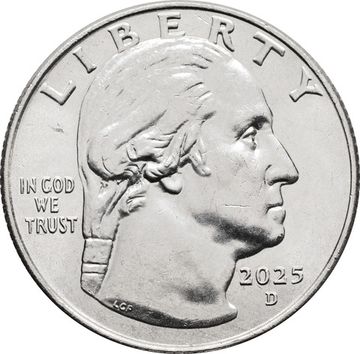 25 центов (1/4 доллара, квотер) 2025 США «Американские женщины - Стейси Парк Милберн» (D)