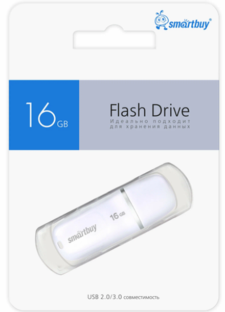 Флешка 16-GB SMART-BUY Keep белый