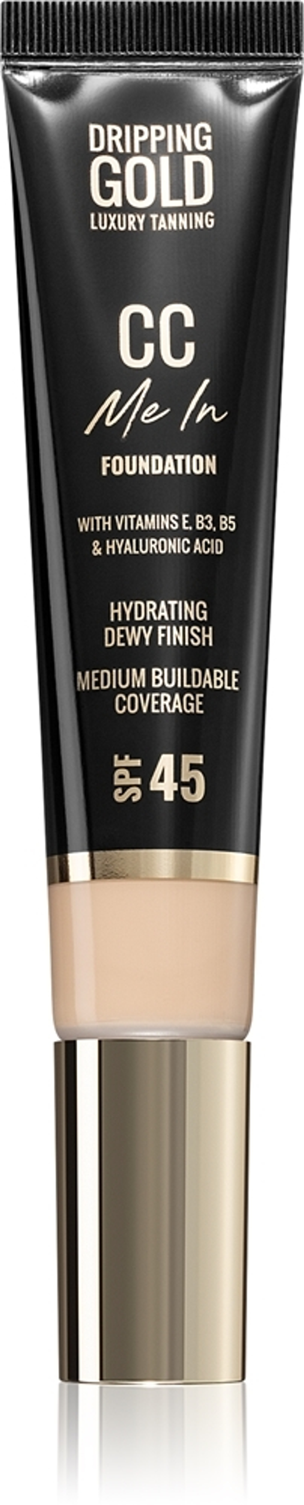 Dripping Gold CC Me In - Легкий тональный крем SPF 45, 32 ml