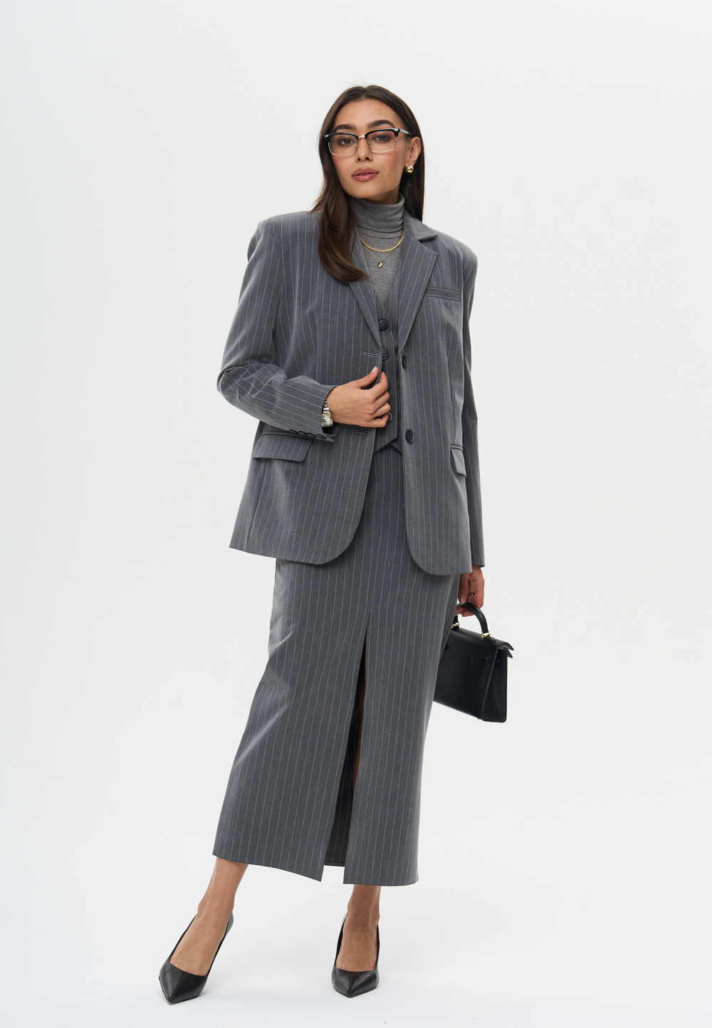 Жакет в полоску