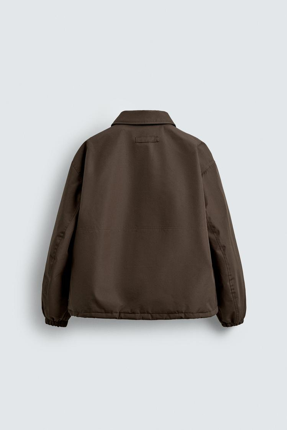 ZARA СТЕГАНАЯ КУРТКА ИЗ ВЫСОКОТЕХНОЛОГИЧНОЙ ТКАНИ, КОРИЧНЕВЫЙ