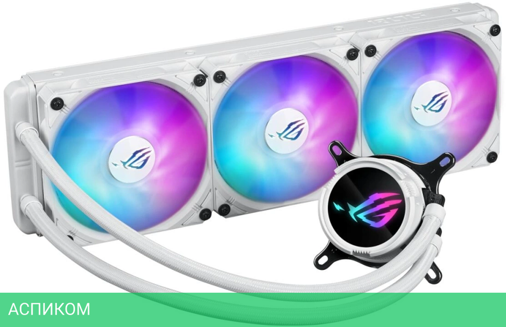 Кулер для процессора ASUS ROG STRIX LC III 360 ARGB WHT (90RC00T2-M0UAY0)