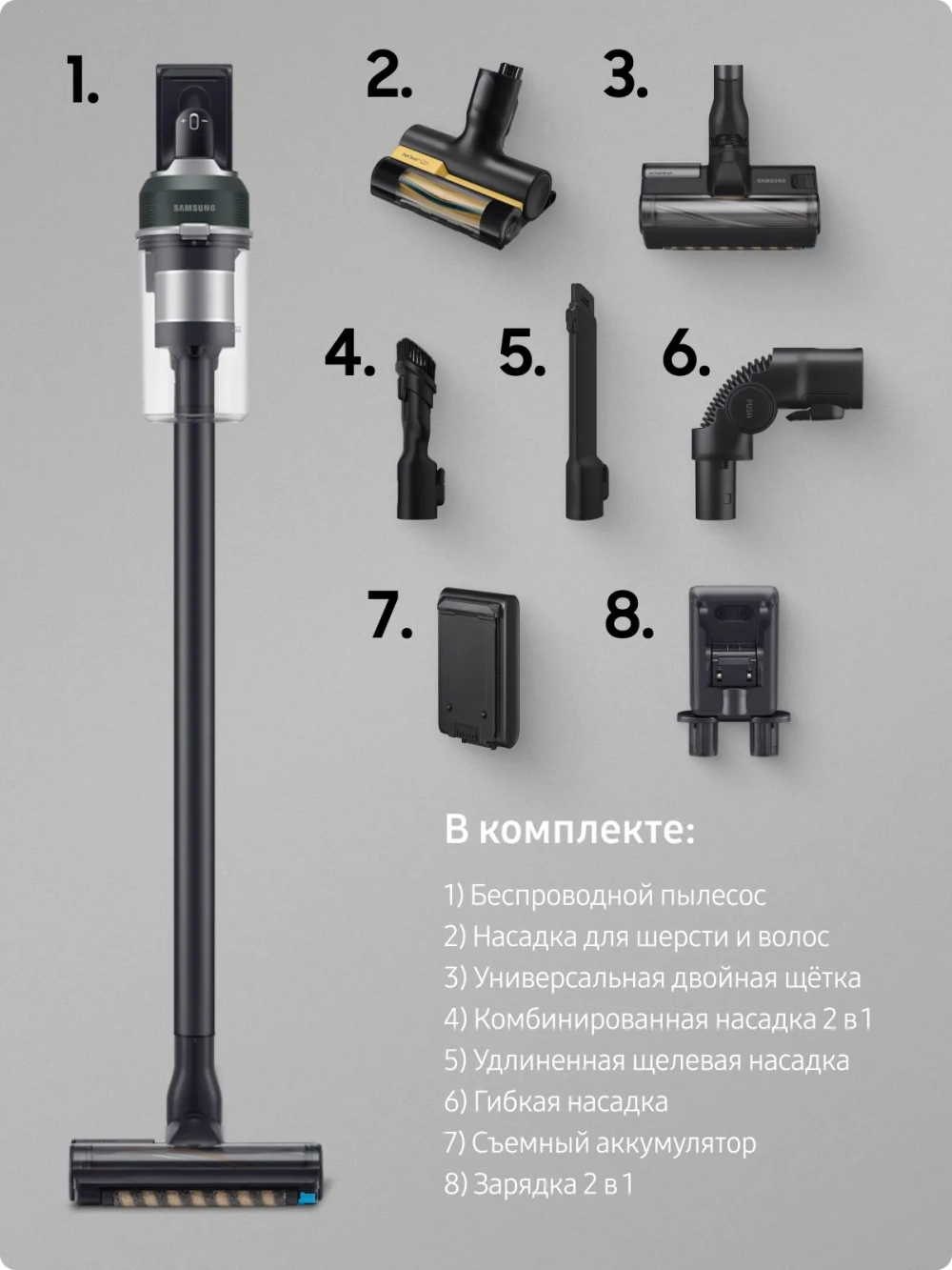 Вертикальный пылесос Samsung VS20C8522TN/EV