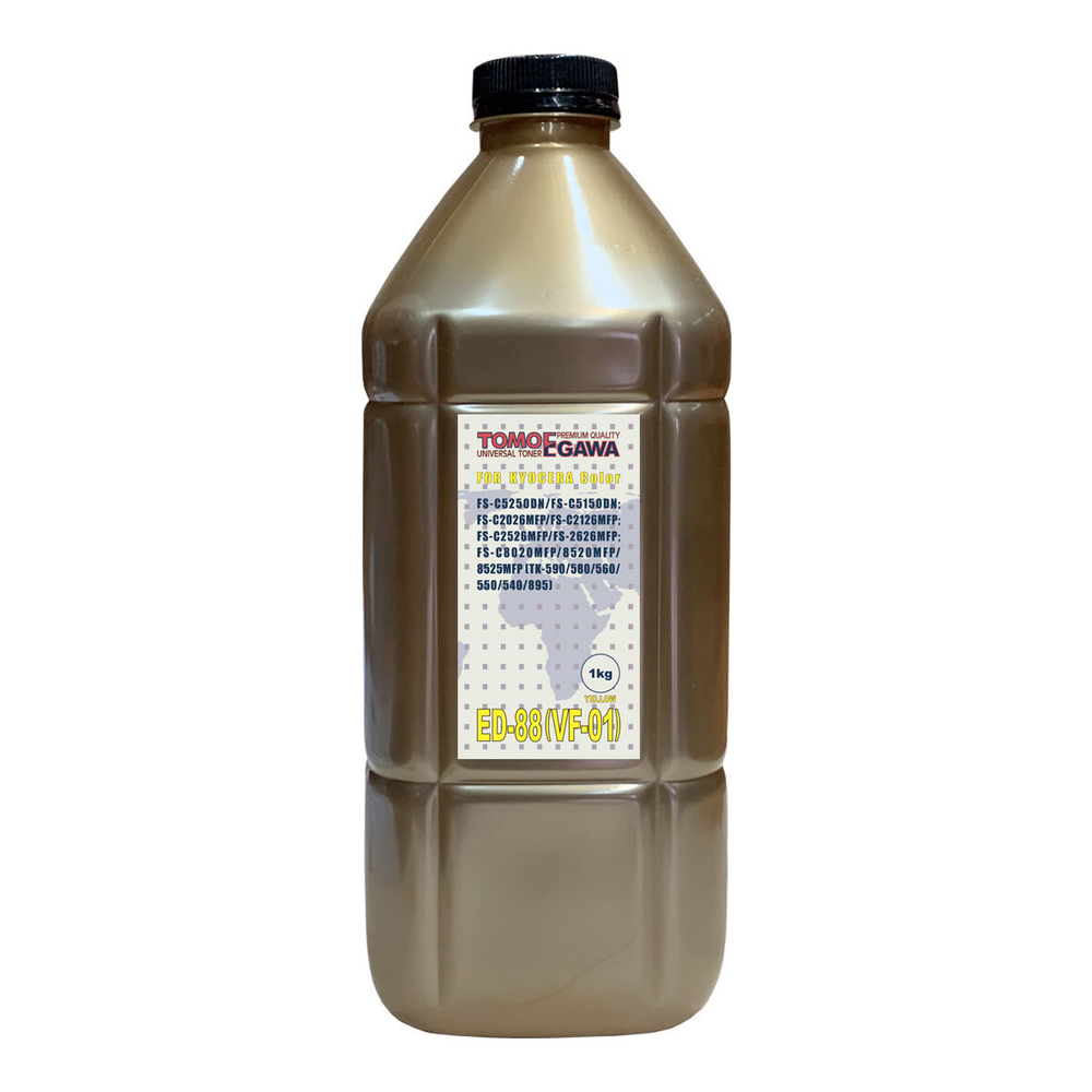 Тонер TOMOEGAWA тип ED-88 (VF-01) для KYOCERA Color Универсальный (1кг, желтый)