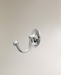 Zara Home крючок для ванной комнаты, латунь, серебристый
