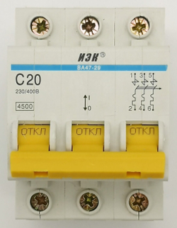 Выключатель автоматический ВА47-29 C20 3P