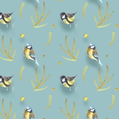 синички и колоски