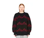 Свитер Волчок Flame черный