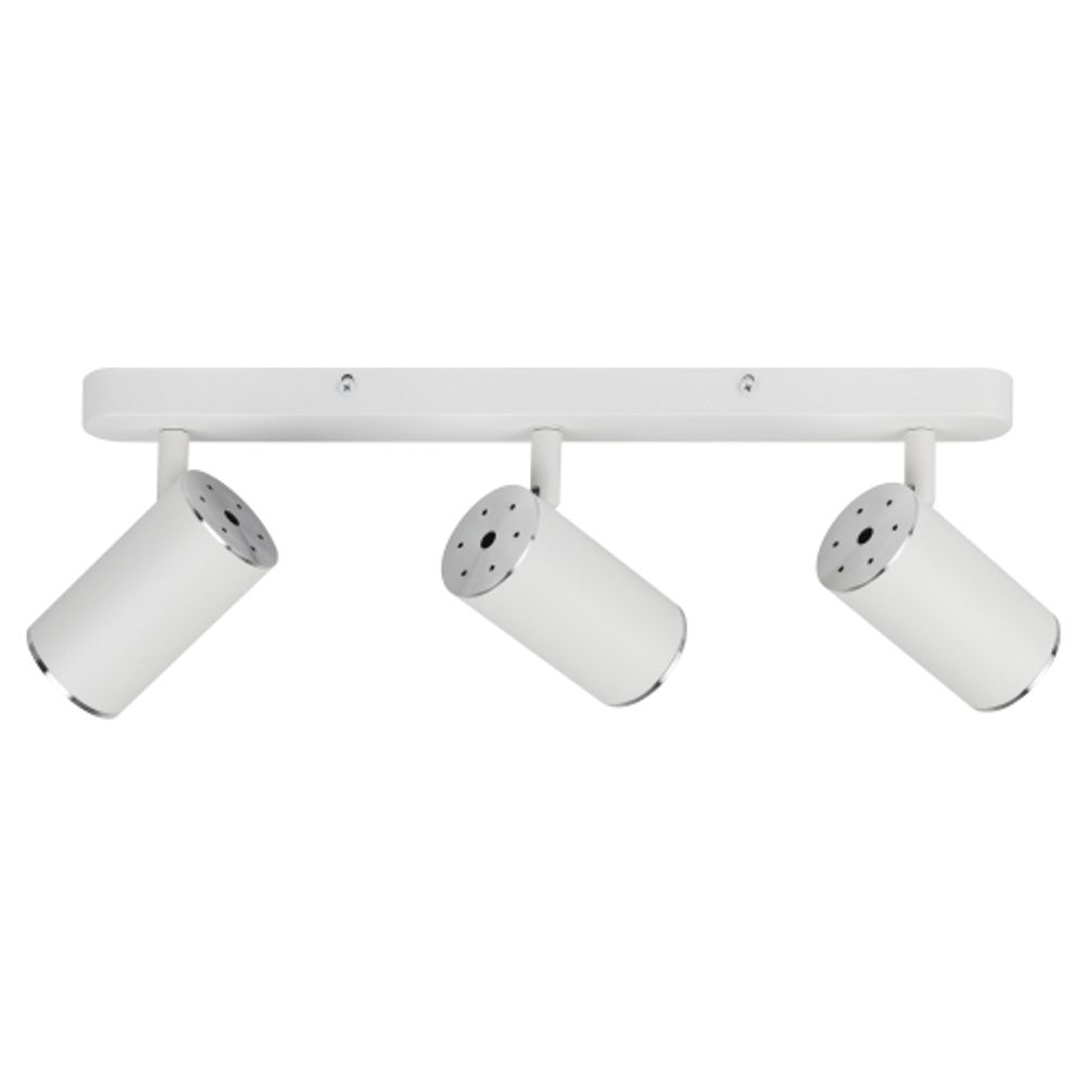 Светильник настенно-потолочный спот ЭРА OL35-3 WH MR16 GU10 IP20 белый хром