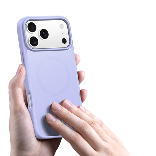 Матовый противоударный чехол светло-фиолетового цвета с MagSafe для iPhone 17 Pro Max, серия Yind Series от Dux Ducis