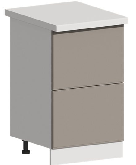 Кухня Модуль ШН2Я 500 Белый / Грей Софт