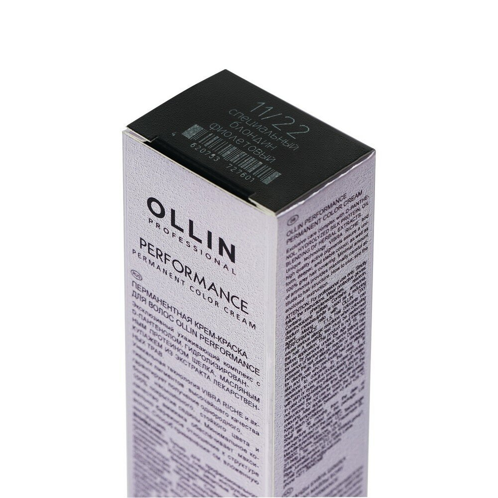 OLLIN PERFORMANCE 11/22 специальный блондин фиолетовый 60мл Перманентная крем-краска для волос