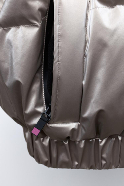 ZARA ВОДОНЕПРОНИЦАЕМАЯ И ВЕТРОЗАЩИТНАЯ КУРТКА RECCO® SYSTEM SKI COLLECTION, КАШТАНОВЫЙ