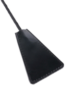 Черный стек Feather Crop с пуховкой на конце - 53,3 см. (Цвет: черный)