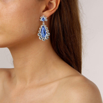 Серьги Dyrberg Kern LUCIA SS LIGHT BLUE / CRYSTAL 420035 BW/BL/S