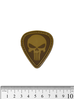 Шеврон Punisher Diamond PVC. Койот
