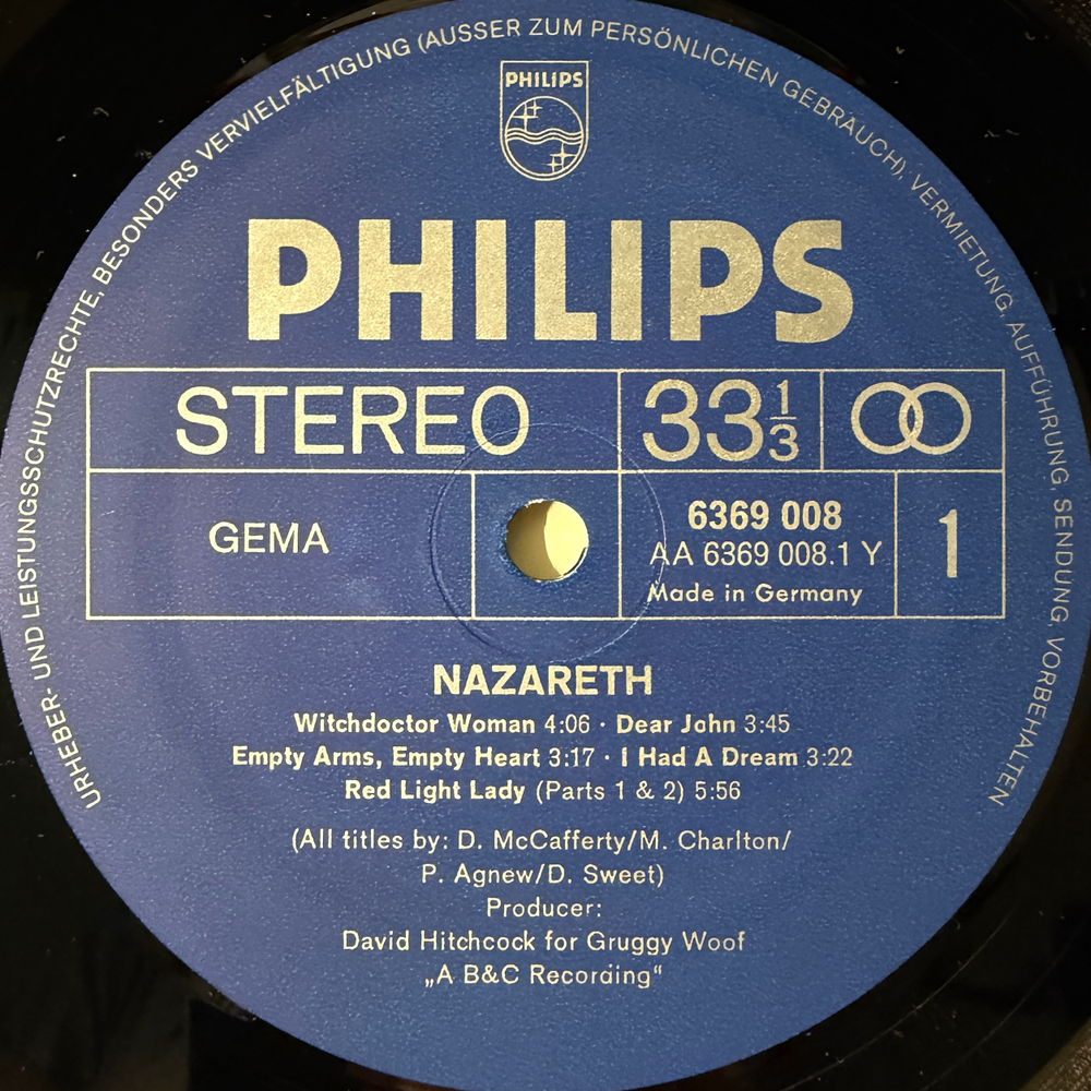 Nazareth – Nazareth (Германия 1972г.) Т