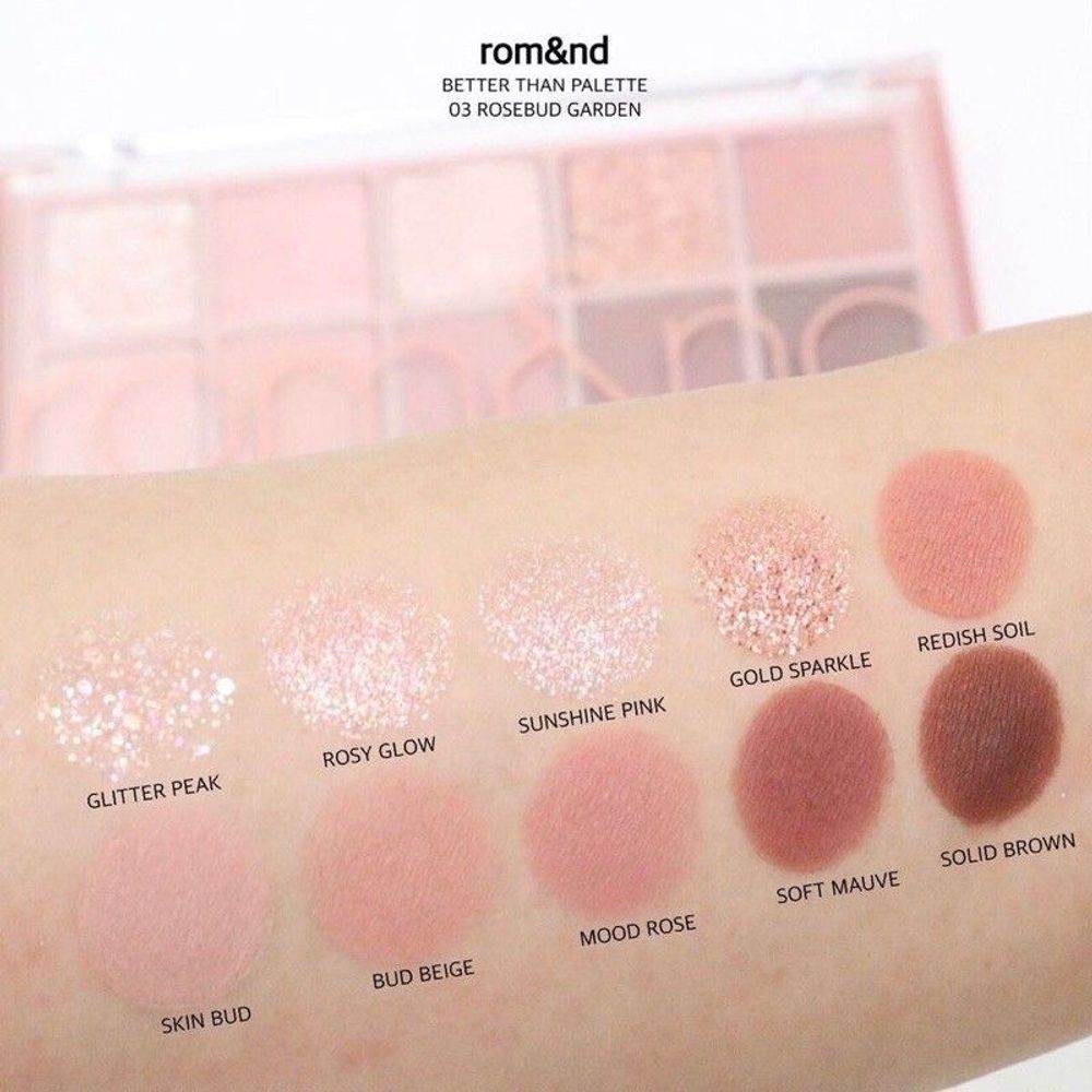 Палетка теней для век ROM&ND BETTER THAN PALETTE - #03 ROSEBUD GARDEN