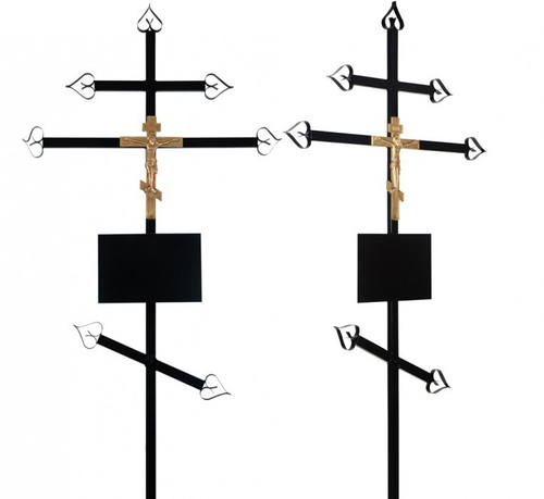 крест на могилу металлический православный