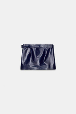 Мини-юбка из искусственной кожи с заклепками - ZARA