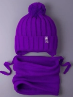 Шапка для девочек осенняя и снуд