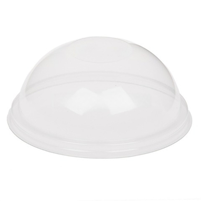 Крышка к стакану ПЭТ купольная БЕЗ ОТВЕРСТИЯ D-95 мм, h-40 мм (50/1000 шт.) ПолиЭР
