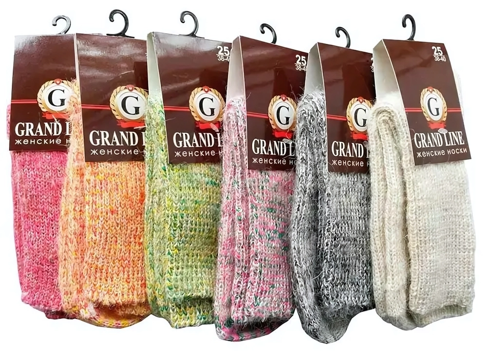 Носки женские тёплые GRAND LINE (шерсть), р. 23