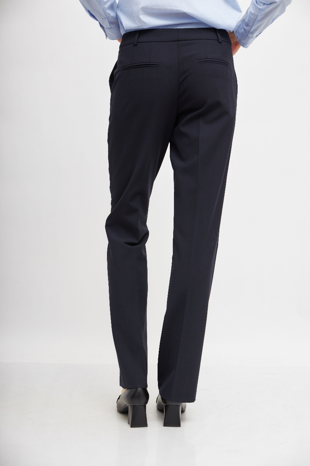 Брюки под классику Marc Aurel 93236 черный отвороты