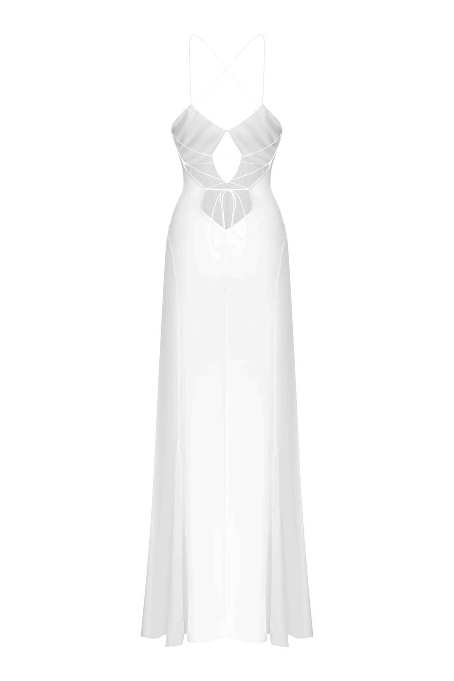 Платье шифоновое с атласным лифом