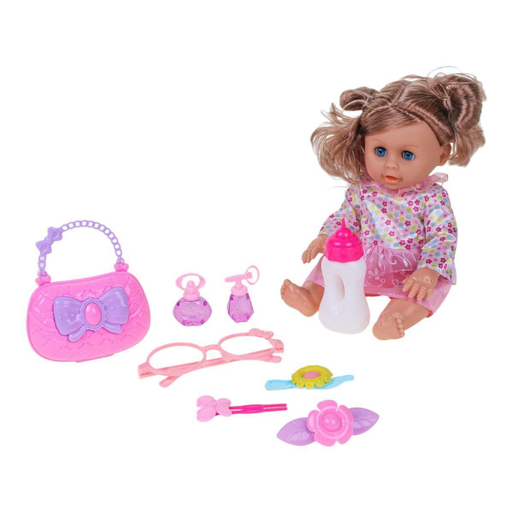 Пупс функциональный с аксесс., коробка L-8061C