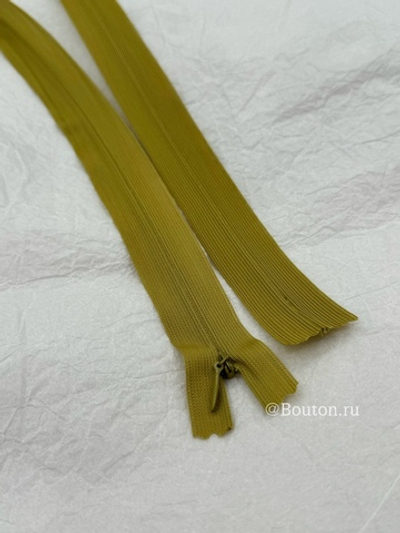 Молния потайная оливковая