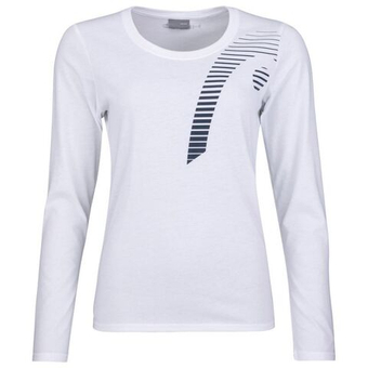 Женская теннисная футболка с длинным рукавом Head Club 21 Linda LS W - white