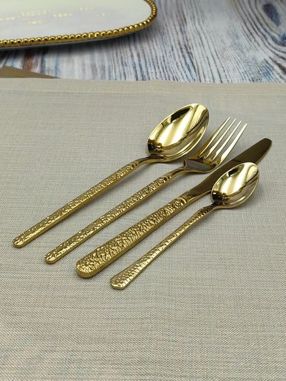 Набор столовых ложек 6 шт. из нержавеющей стали "Рельеф"