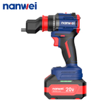 Аккумуляторная дрель Nanwei с бесщеточным двигателем и сменными головками 4 в 1, 20 В NW-D8219P