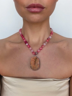 Кулон из натурального камня "Sugar" V1