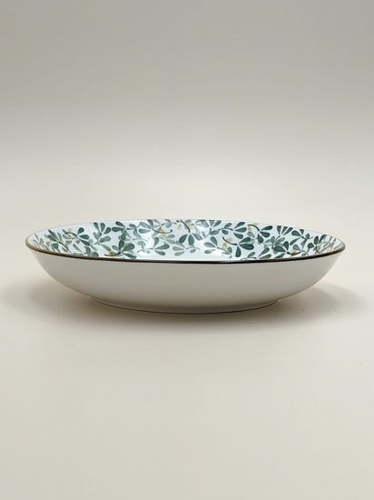 Тарелка 20 см. "Япония" зеленый декор